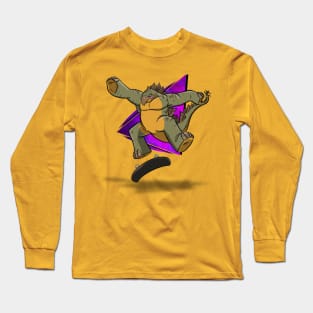 Kick flip dino Long Sleeve T-Shirt